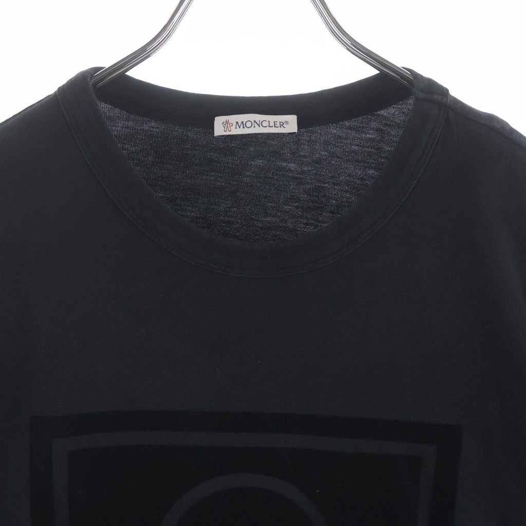 Moncler Maglia T-Shirt Crew Neck Long Sleeve T Black — view 3