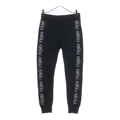 Fendi Jogger Pants Side Logo Sweatshirt Black