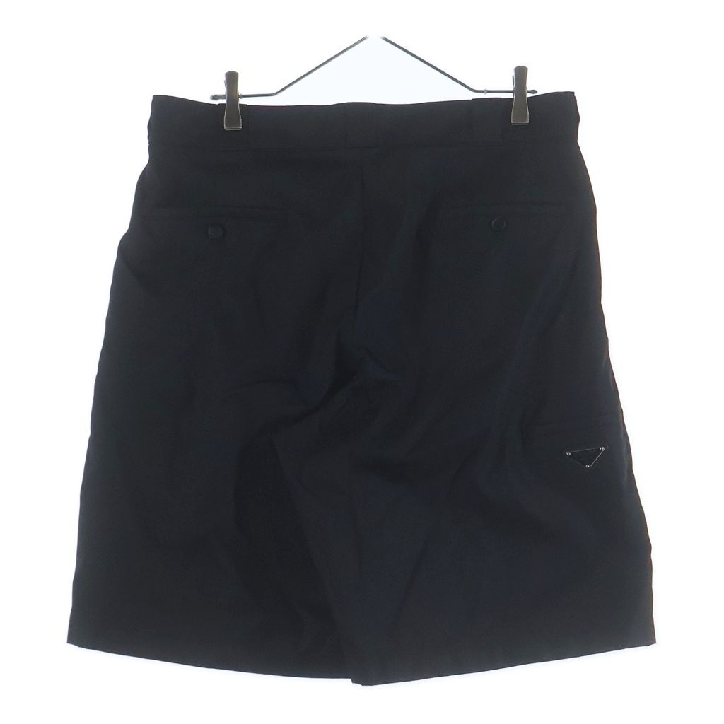 Prada Re-Nylon Bermuda Shorts Triangle Logo Pants Nylon Black — view 2