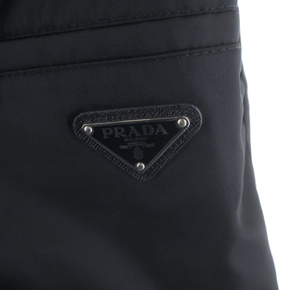 Prada Re-Nylon Bermuda Shorts Triangle Logo Pants Nylon Black — view 4