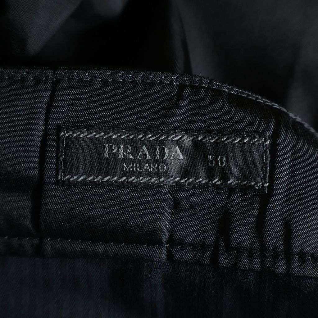Prada Re-Nylon Bermuda Shorts Triangle Logo Pants Nylon Black — view 6