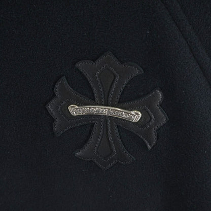 Chrome Hearts Not Detention CH Plus Patch Pullover Fleece Hoodie Black — view 5
