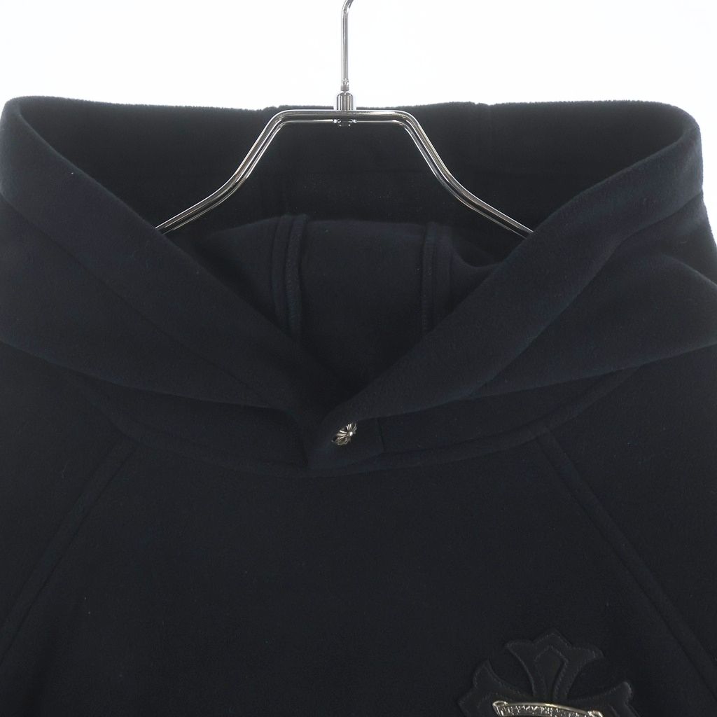 Chrome Hearts Not Detention CH Plus Patch Pullover Fleece Hoodie Black — view 3
