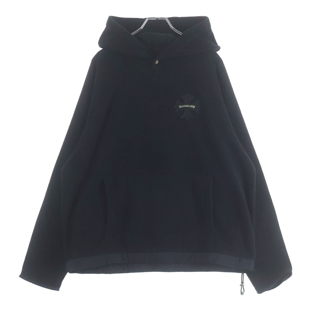Chrome Hearts Not Detention CH Plus Patch Pullover Fleece Hoodie Black