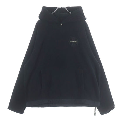 Chrome Hearts Not Detention CH Plus Patch Pullover Fleece Hoodie Black