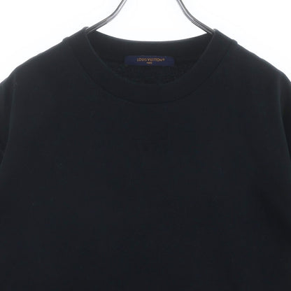 Louis Vuitton LV Logo Embossed Short Sleeve T-Shirt Dt3 Black — view 3