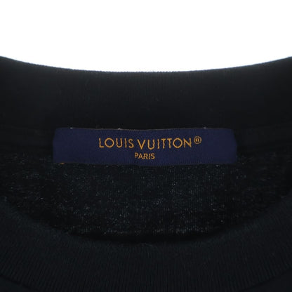 Louis Vuitton LV Logo Embossed Short Sleeve T-Shirt Dt3 Black — view 6