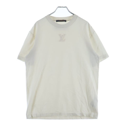 Louis Vuitton LV Logo Embossed Short Sleeve T-Shirt Dt3 White