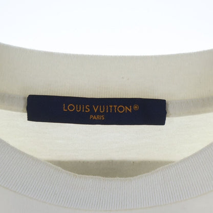 Louis Vuitton LV Logo Embossed Short Sleeve T-Shirt Dt3 White — view 6