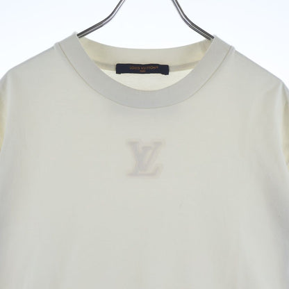 Louis Vuitton LV Logo Embossed Short Sleeve T-Shirt Dt3 White — view 3