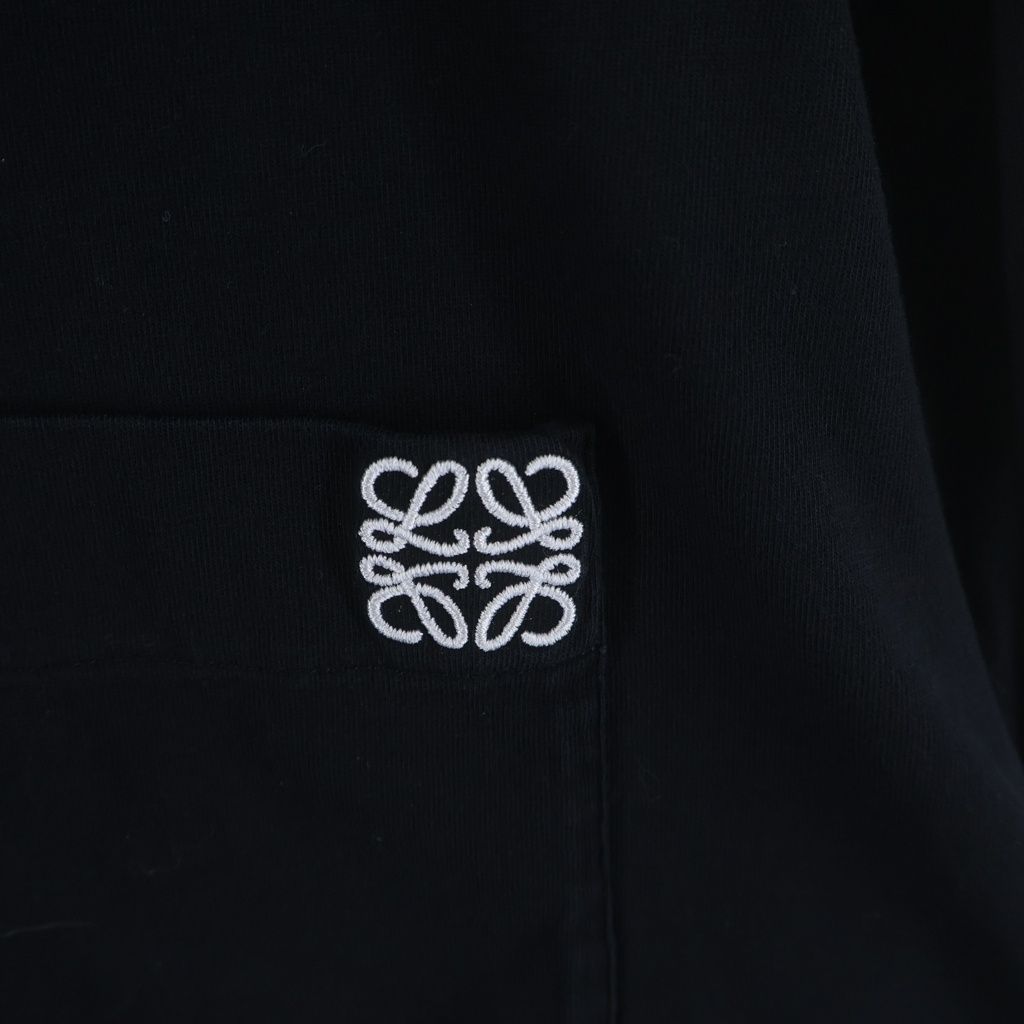 Loewe Anagram Logo Pocket Long Sleeve T-Shirt Black — view 4