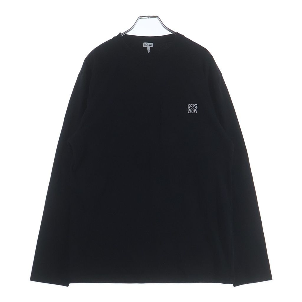 Loewe Anagram Logo Pocket Long Sleeve T-Shirt Black