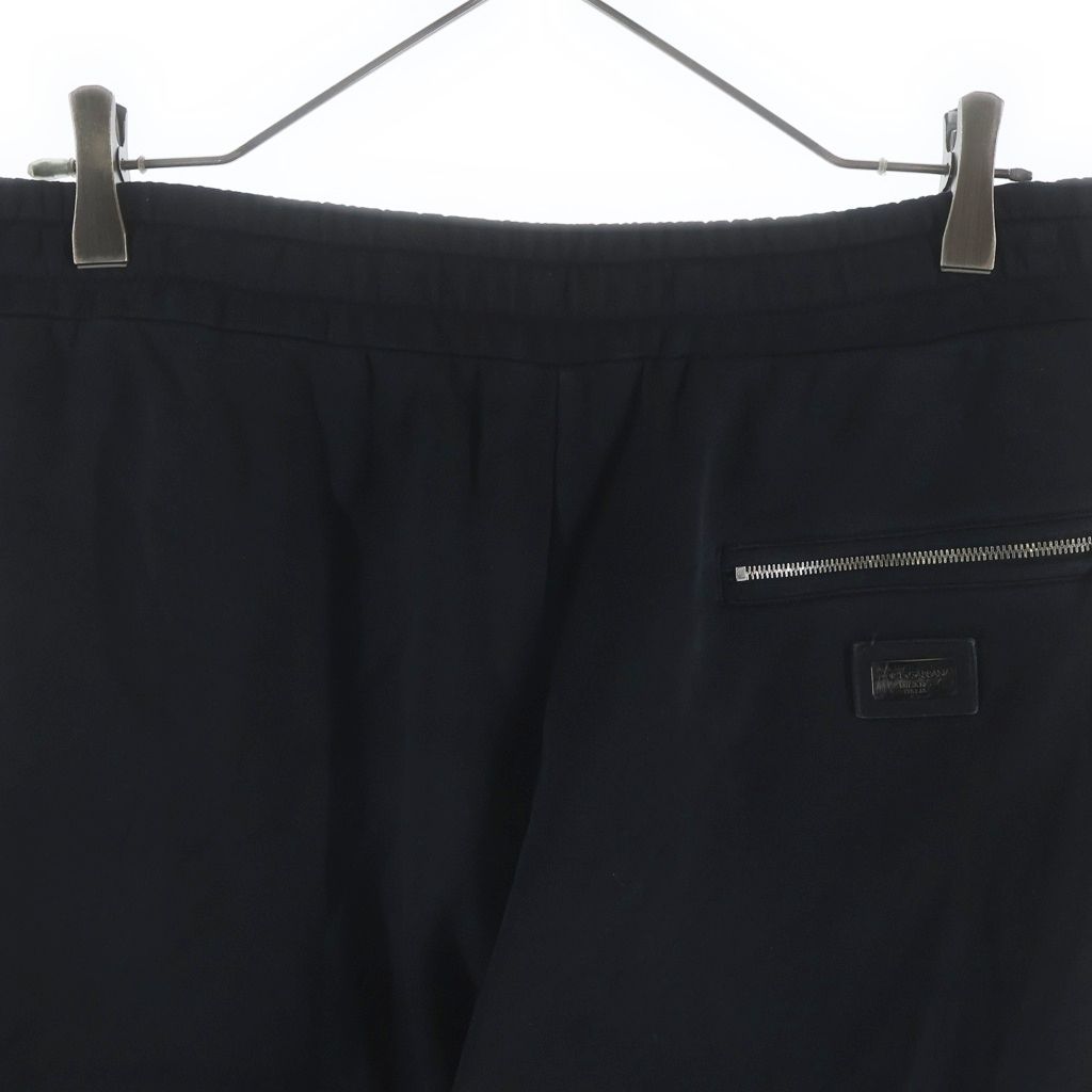 Dolce & Gabbana Logo Plate Jogger Sweatshirt Pants Black — view 4