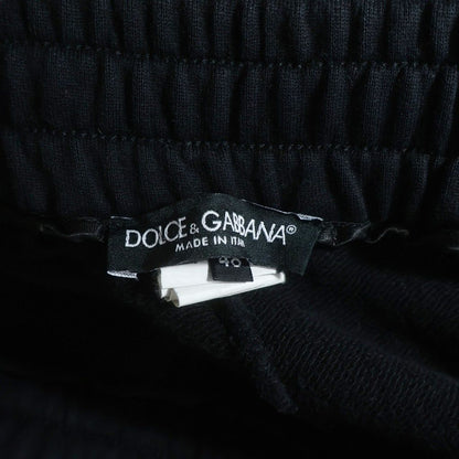 Dolce & Gabbana Logo Plate Jogger Sweatshirt Pants Black — view 6