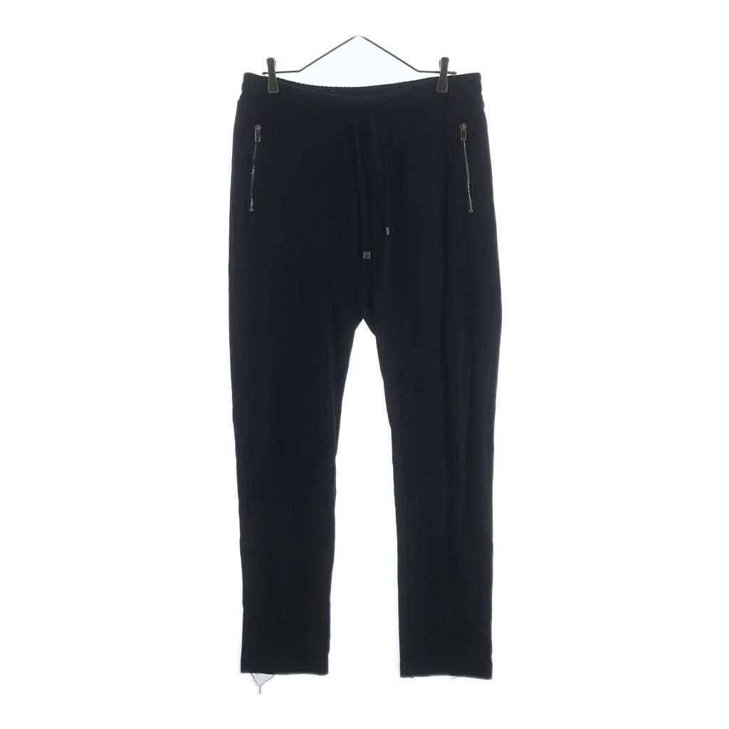Dolce & Gabbana Logo Plate Jogger Sweatshirt Pants Black