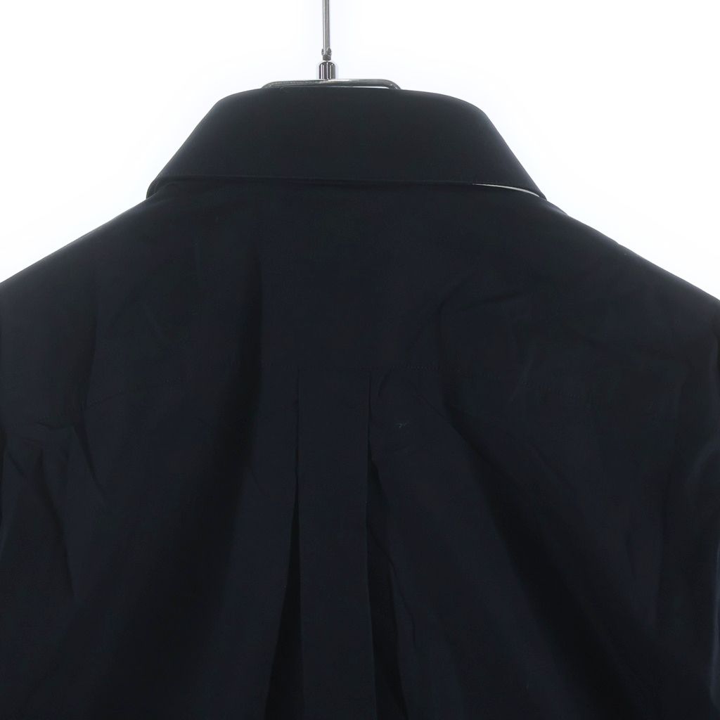 Dolce & Gabbana Marti Ni Senta Logo Line Collared Long Sleeve Shirt Black — view 4