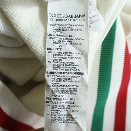 Dolce & Gabbana Italy Logo Motif Pullover Sweatshirt Hoodie White Red Green — view 7