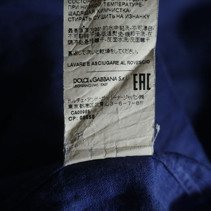 Dolce & Gabbana Marti Ni Chest Logo Embroidery Button Up Collared Long Sleeve — view 8