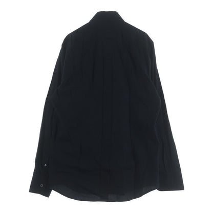 Dolce & Gabbana Button Up Collared Long Sleeve Striped Shirt Black — view 2