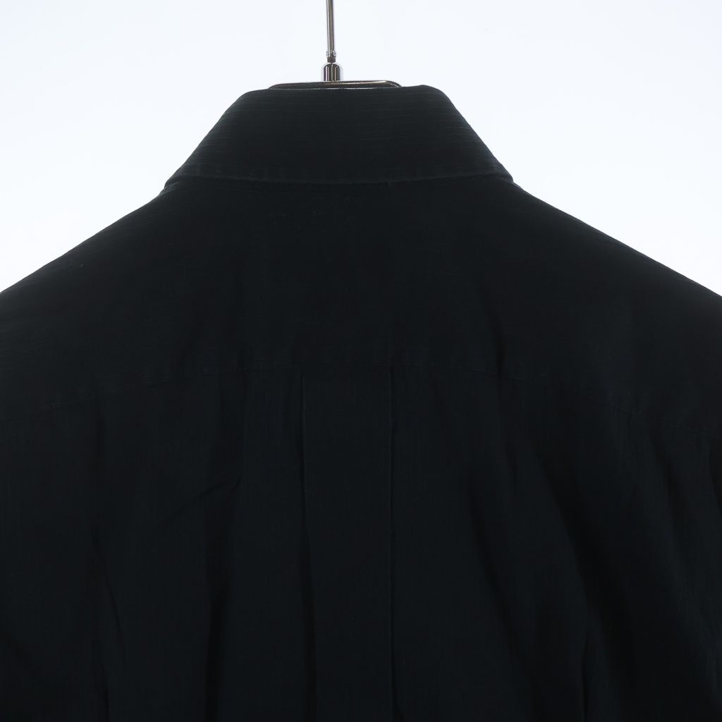 Dolce & Gabbana Button Up Collared Long Sleeve Striped Shirt Black — view 4