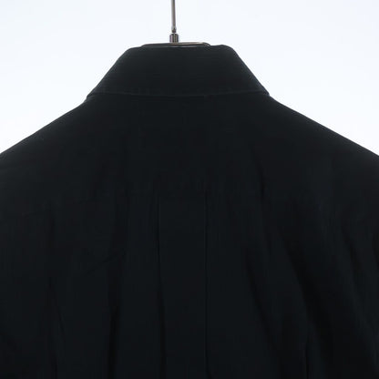 Dolce & Gabbana Button Up Collared Long Sleeve Striped Shirt Black — view 4