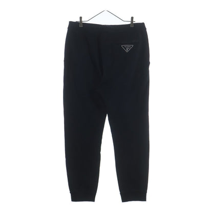 Prada Back Triangle Logo Print Nylon Pocket Sweatshirt Pants Black — view 2