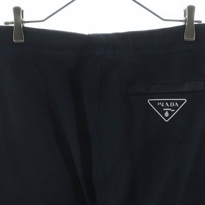 Prada Back Triangle Logo Print Nylon Pocket Sweatshirt Pants Black — view 4