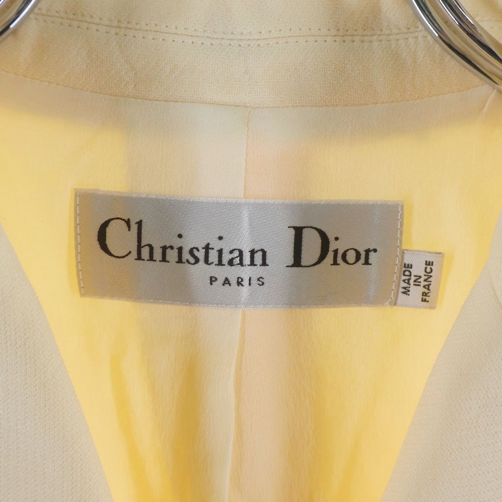 Dior Wool Silk Vest Gilet Dress Ivory 34 — view 7