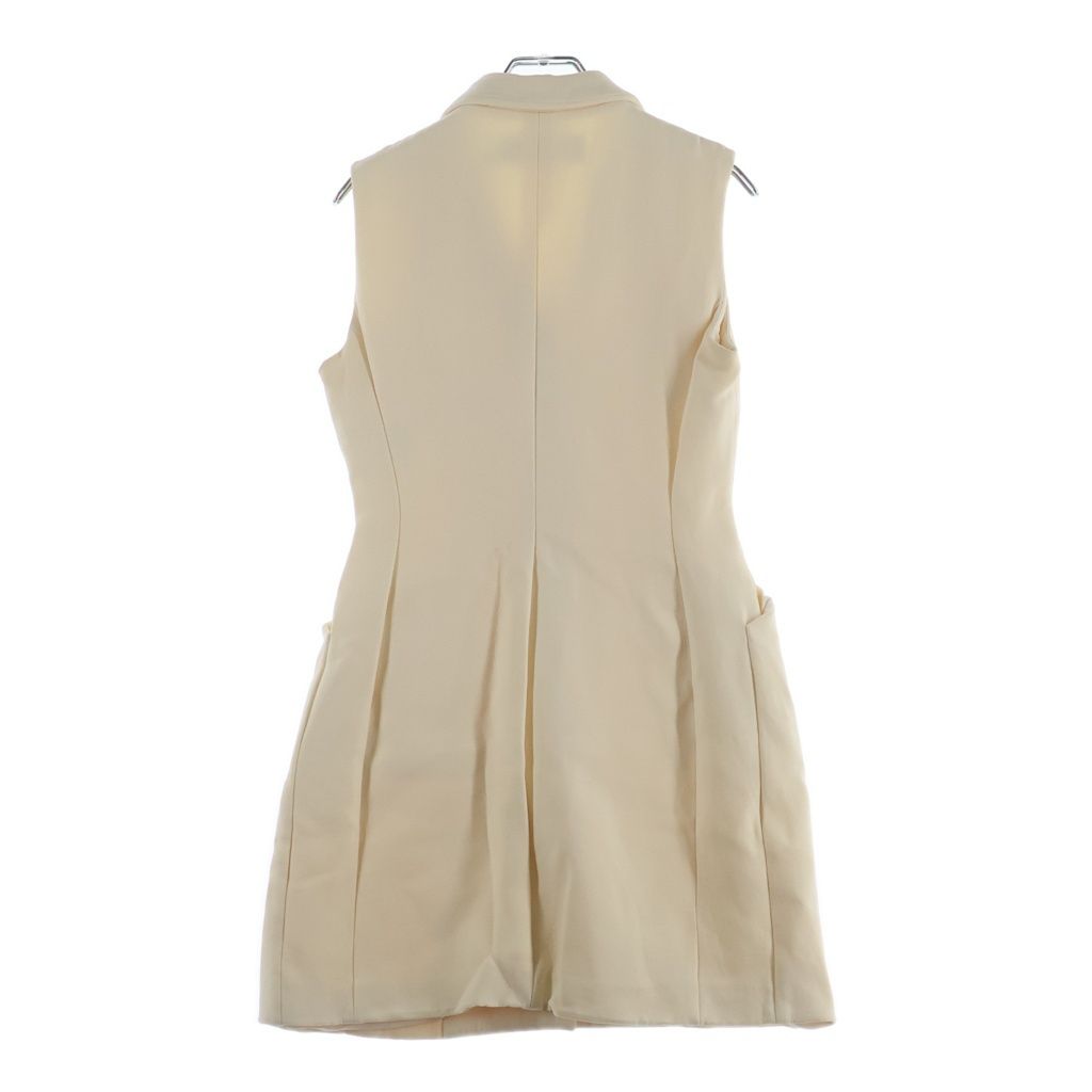 Dior Wool Silk Vest Gilet Dress Ivory 34 — view 2