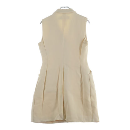 Dior Wool Silk Vest Gilet Dress Ivory 34 — view 2