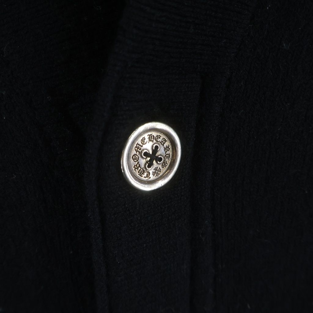 Chrome Hearts Not Sailin on Cardigan Cashmere Knit Black — view 5