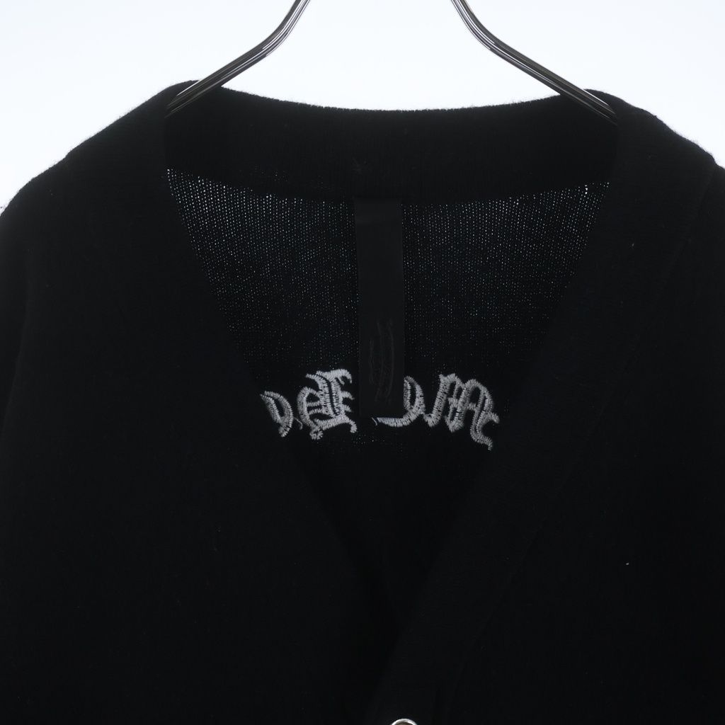 Chrome Hearts Not Sailin on Cardigan Cashmere Knit Black — view 3