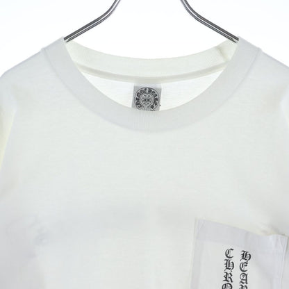 Chrome Hearts Vintage Back Scroll Label Crew Neck Long Sleeve T-Shirt White — view 3