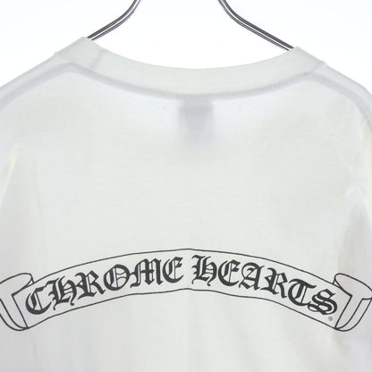 Chrome Hearts Vintage Back Scroll Label Crew Neck Long Sleeve T-Shirt White — view 4