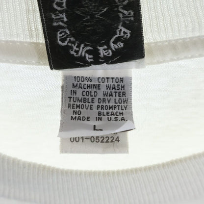 Chrome Hearts Vintage Back Scroll Label Crew Neck Long Sleeve T-Shirt White — view 8