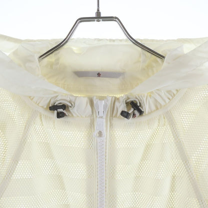 Moncler Camlez Jacket Mesh Border Hoodie Zip Up White — view 3