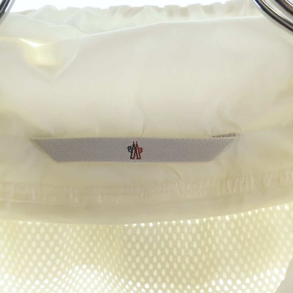 Moncler Camlez Jacket Mesh Border Hoodie Zip Up White — view 7