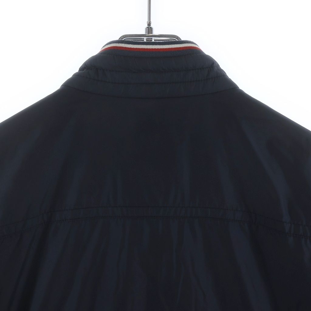 Moncler Levens Giubbotto Logo Patch Nylon Jacket Navy — view 4