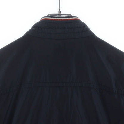 Moncler Levens Giubbotto Logo Patch Nylon Jacket Navy — view 4