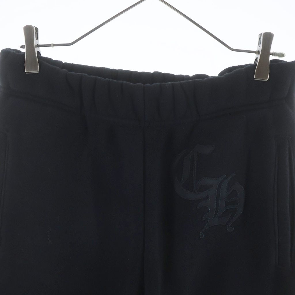 Chrome Hearts Sweatshirt Pants CH Logo Embroidery Long Black — view 3