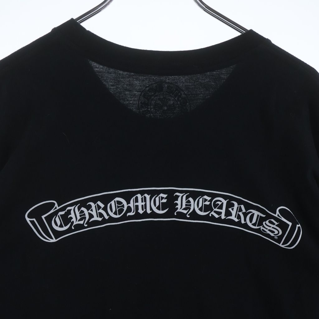 Chrome Hearts CH T-Shirt Scroll Label Print Pocket Short Sleeve Black — view 4