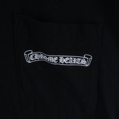 Chrome Hearts CH T-Shirt Scroll Label Print Pocket Short Sleeve Black — view 5