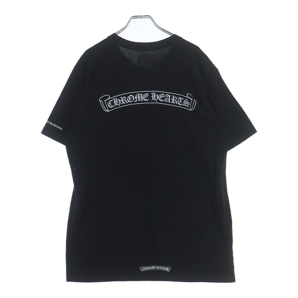 Chrome Hearts CH T-Shirt Scroll Label Print Pocket Short Sleeve Black