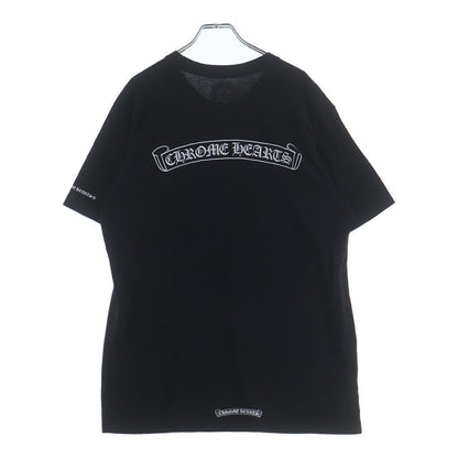 Chrome Hearts CH T-Shirt Scroll Label Print Pocket Short Sleeve Black