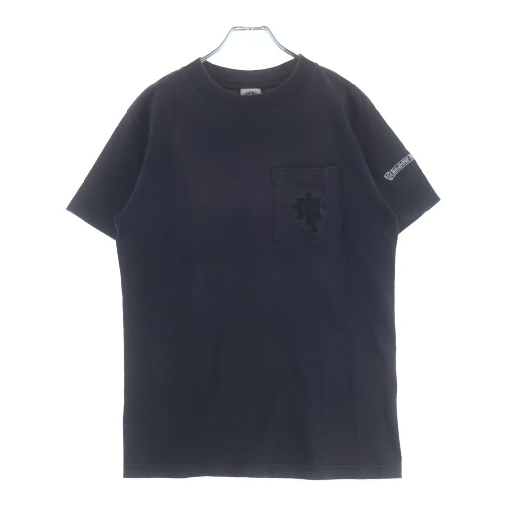 Chrome Hearts Vintage S Tee Chest Cemetery Cross Embroidery Short Sleeve T-Shirt