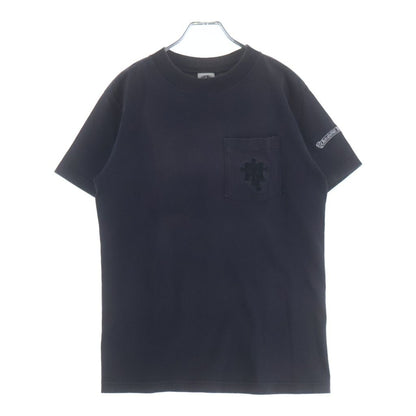 Chrome Hearts Vintage S Tee Chest Cemetery Cross Embroidery Short Sleeve T-Shirt