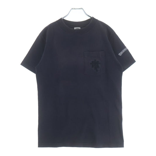 Chrome Hearts Vintage S Tee Chest Cemetery Cross Embroidery Short Sleeve T-Shirt