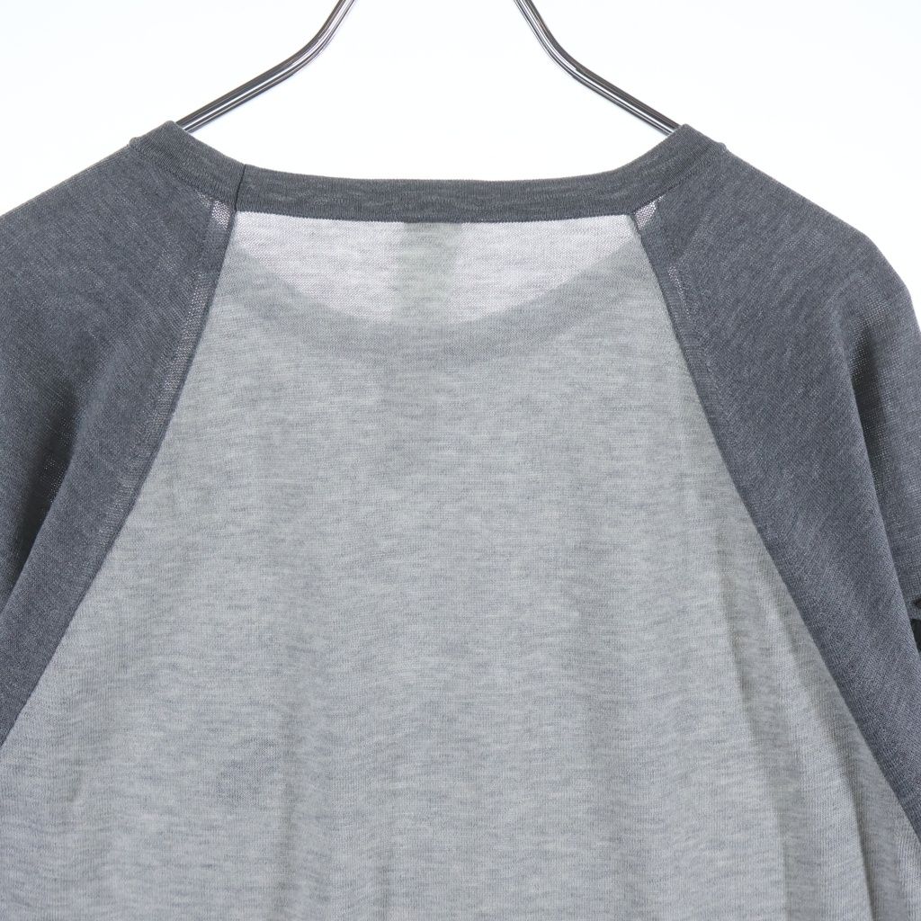 Chrome Hearts Not Raglan T-Shirt with Cross Patch Gray — view 4