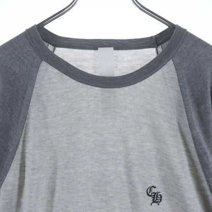 Chrome Hearts Not Raglan T-Shirt with Cross Patch Gray — view 3