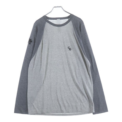 Chrome Hearts Not Raglan T-Shirt with Cross Patch Gray